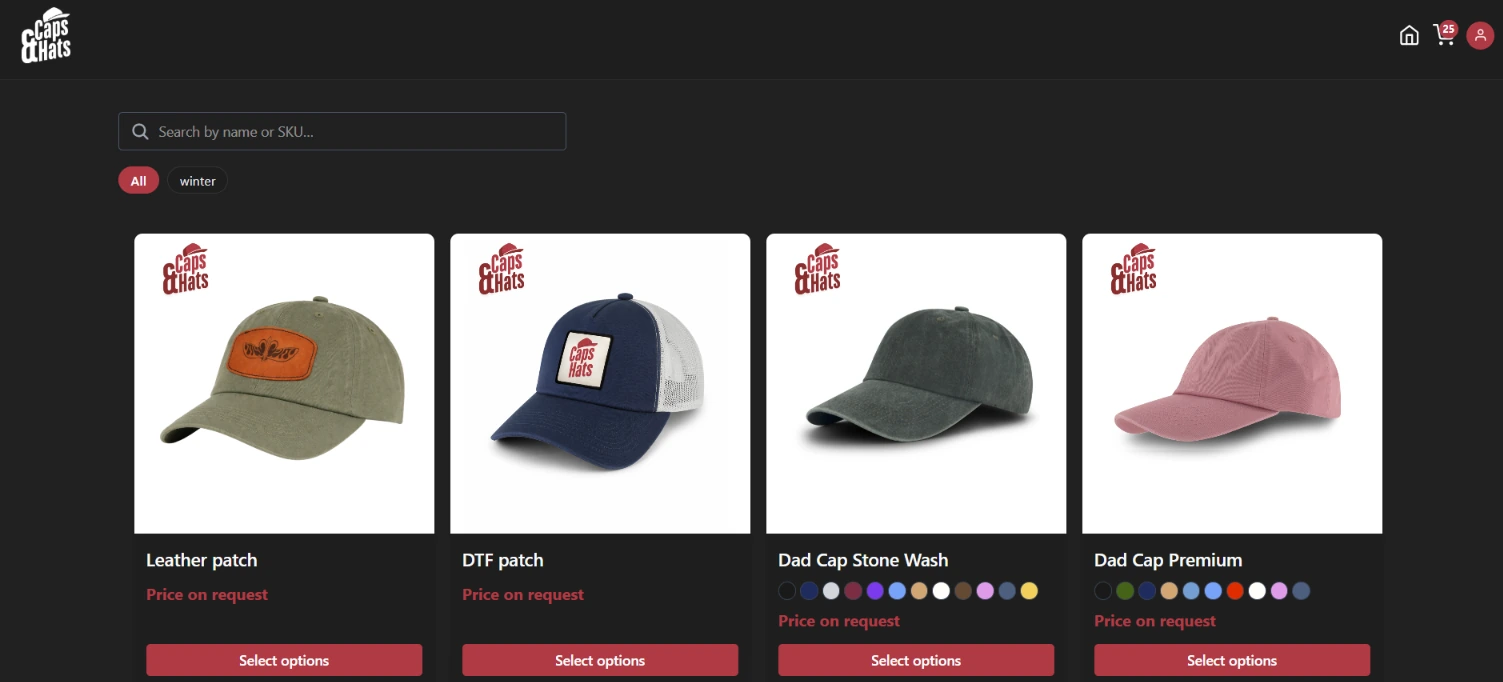 Your catalog. Your brand. Your web address.. Show the products you choose under your own branding and web address, with search and filters built around your categories.